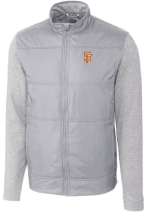 Cutter and Buck San Francisco Giants Mens Grey City Connect Stealth Medium Weight Jacket