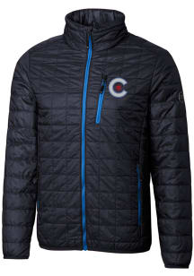 Cutter and Buck Chicago Cubs Mens Navy Blue City Connect Rainier PrimaLoft Filled Jacket