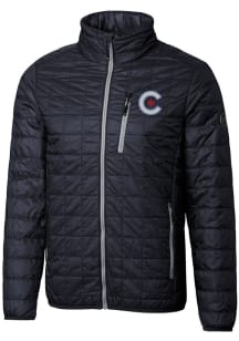Cutter and Buck Chicago Cubs Mens Silver City Connect Rainier PrimaLoft Filled Jacket