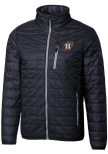 Cutter and Buck Houston Astros Mens Silver City Connect Rainier PrimaLoft Filled Jacket