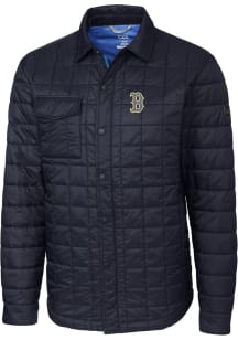 Cutter and Buck Boston Red Sox Mens Navy Blue City Connect Rainier PrimaLoft Outerwear Lined Jac..