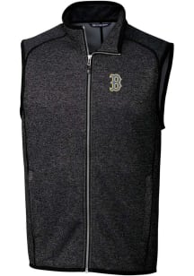 Cutter and Buck Boston Red Sox Mens Charcoal City Connect Mainsail Sleeveless Jacket