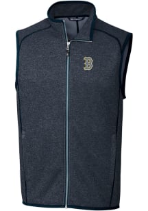 Cutter and Buck Boston Red Sox Mens Navy Blue City Connect Mainsail Sleeveless Jacket