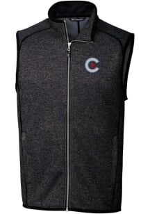 Cutter and Buck Chicago Cubs Mens Charcoal City Connect Mainsail Sleeveless Jacket