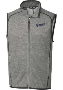Cutter and Buck Los Angeles Dodgers Mens Grey City Connect Mainsail Sleeveless Jacket
