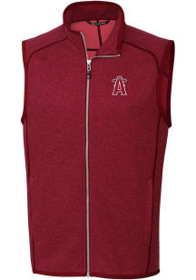 Cutter and Buck Los Angeles Angels Mens Red City Connect Mainsail Sleeveless Jacket