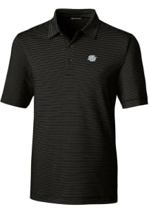 Cutter and Buck Southern University Jaguars Mens Black Forge Pencil Stripe Big and Tall Polos Sh..