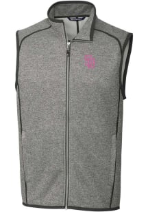 Cutter and Buck San Diego Padres Mens Grey City Connect Mainsail Sleeveless Jacket