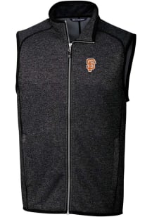 Cutter and Buck San Francisco Giants Mens Charcoal City Connect Mainsail Sleeveless Jacket