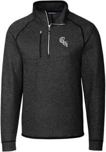 Cutter and Buck Chicago White Sox Mens Charcoal City Connect Mainsail Long Sleeve 1/4 Zip Pullov..