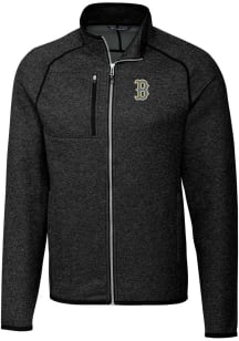 Cutter and Buck Boston Red Sox Mens Charcoal City Connect Mainsail Medium Weight Jacket