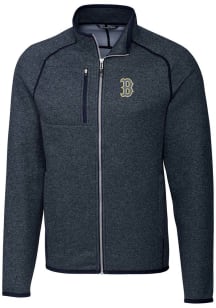 Cutter and Buck Boston Red Sox Mens Navy Blue City Connect Mainsail Medium Weight Jacket