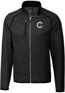 Cutter and Buck Chicago Cubs Mens Charcoal City Connect Mainsail Medium Weight Jacket
