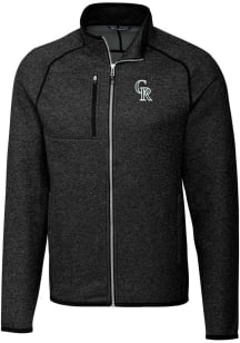 Cutter and Buck Colorado Rockies Mens Charcoal City Connect Mainsail Medium Weight Jacket