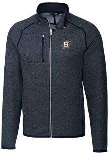 Cutter and Buck Houston Astros Mens Navy Blue City Connect Mainsail Medium Weight Jacket