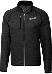 Cutter and Buck Los Angeles Dodgers Mens Charcoal City Connect Mainsail Medium Weight Jacket