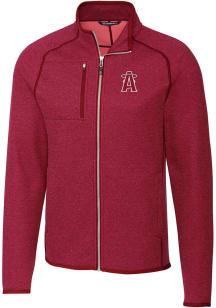 Cutter and Buck Los Angeles Angels Mens Red City Connect Mainsail Medium Weight Jacket