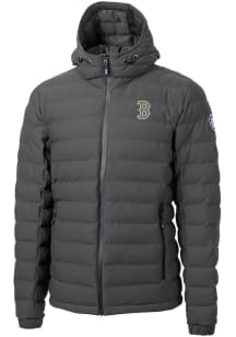 Cutter and Buck Boston Red Sox Mens Grey City Connect Mission Ridge Repreve Filled Jacket
