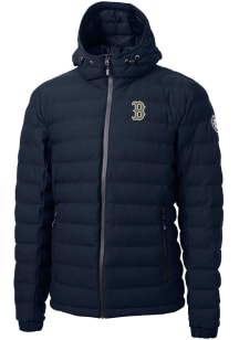 Cutter and Buck Boston Red Sox Mens Navy Blue City Connect Mission Ridge Repreve Filled Jacket