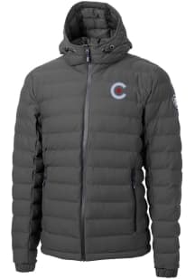 Cutter and Buck Chicago Cubs Mens Grey City Connect Mission Ridge Repreve Filled Jacket