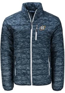 Cutter and Buck Houston Astros Mens Navy Blue City Connect Rainier PrimaLoft Printed Filled Jack..