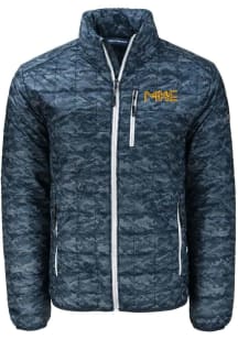 Cutter and Buck Milwaukee Brewers Mens Navy Blue City Connect Rainier PrimaLoft Printed Filled J..