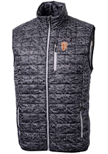 Cutter and Buck San Francisco Giants Mens Black City Connect Rainier PrimaLoft Printed Sleeveless..