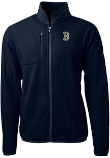 Cutter and Buck Boston Red Sox Mens Navy Blue City Connect Cascade Sherpa Light Weight Jacket