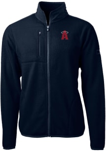 Cutter and Buck Los Angeles Angels Mens Navy Blue City Connect Cascade Sherpa Light Weight Jacke..