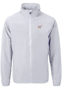 Cutter and Buck Washington Nationals Mens Grey City Connect Charter Eco Light Weight Jacket