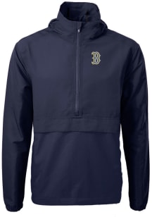 Cutter and Buck Boston Red Sox Mens Navy Blue City Connect Charter Eco Pullover Jackets