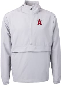 Cutter and Buck Los Angeles Angels Mens Grey City Connect Charter Eco Pullover Jackets