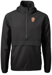 Cutter and Buck San Francisco Giants Mens Black City Connect Charter Eco Pullover Jackets