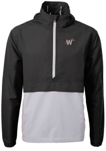 Cutter and Buck Washington Nationals Mens Black City Connect Charter Eco Pullover Jackets