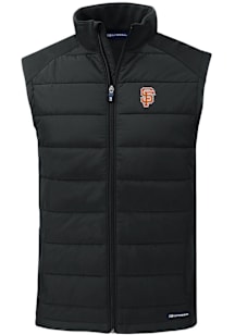 Cutter and Buck San Francisco Giants Mens Black City Connect Evoke Sleeveless Jacket