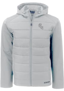 Cutter and Buck Chicago White Sox Mens Grey City Connect Evoke Hood Heavyweight Jacket