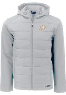 Cutter and Buck Houston Astros Mens Charcoal City Connect Evoke Hood Heavyweight Jacket