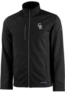 Cutter and Buck Colorado Rockies Mens Black City Connect Evoke Light Weight Jacket