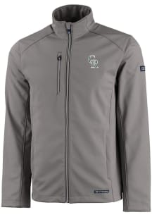 Cutter and Buck Colorado Rockies Mens Grey City Connect Evoke Light Weight Jacket