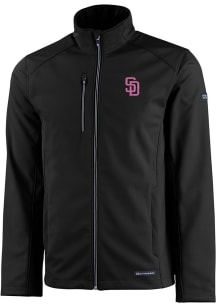 Cutter and Buck San Diego Padres Mens Black City Connect Evoke Light Weight Jacket