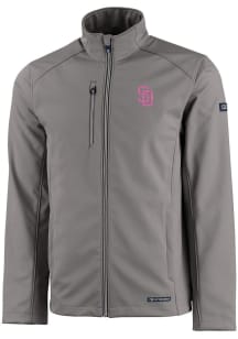 Cutter and Buck San Diego Padres Mens Grey City Connect Evoke Light Weight Jacket