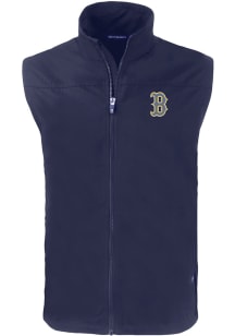 Cutter and Buck Boston Red Sox Mens Navy Blue City Connect Charter Sleeveless Jacket