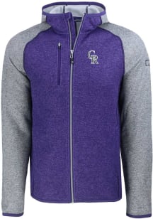 Cutter and Buck Colorado Rockies Mens Purple City Connect Mainsail Light Weight Jacket