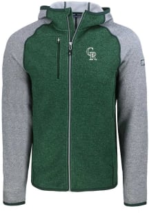 Cutter and Buck Colorado Rockies Mens Green City Connect Mainsail Light Weight Jacket