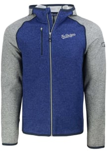 Cutter and Buck Los Angeles Dodgers Mens Blue City Connect Mainsail Light Weight Jacket
