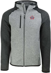 Cutter and Buck Miami Marlins Mens Grey City Connect Mainsail Light Weight Jacket