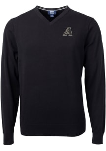 Cutter and Buck Arizona Diamondbacks Mens Black City Connect Lakemont Long Sleeve Sweater