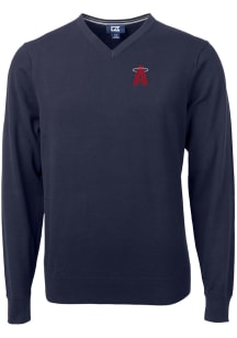 Cutter and Buck Los Angeles Angels Mens Navy Blue City Connect Lakemont Long Sleeve Sweater