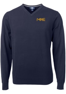 Cutter and Buck Milwaukee Brewers Mens Navy Blue City Connect Lakemont Long Sleeve Sweater