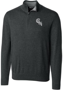 Cutter and Buck Chicago White Sox Mens Charcoal City Connect Lakemont Long Sleeve 1/4 Zip Pullov..